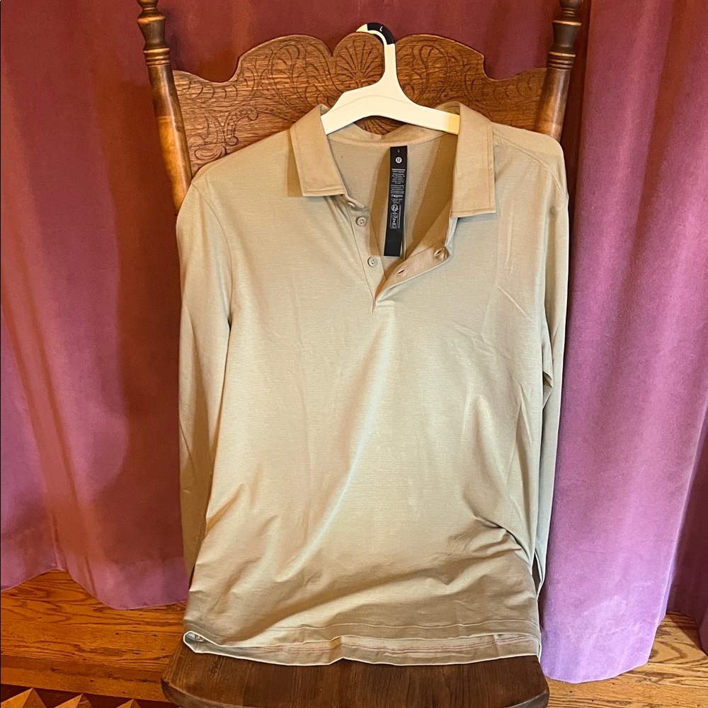 lululemon athletica Tan Polo Shirt
